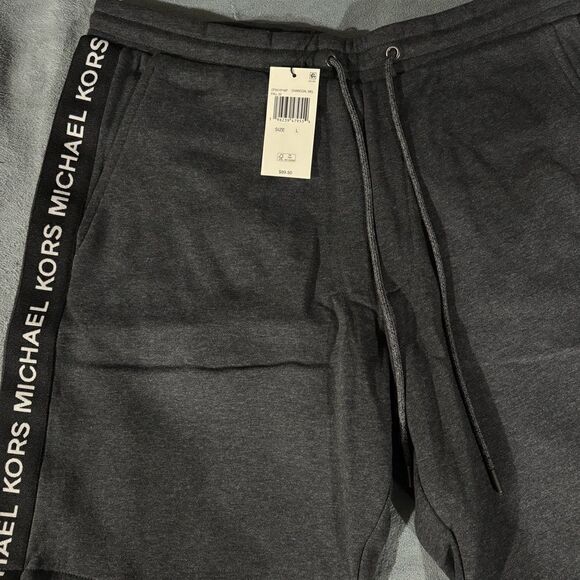 MICHAEL KORS MENS Logo tape SHORTS L - Picture 12 of 16
